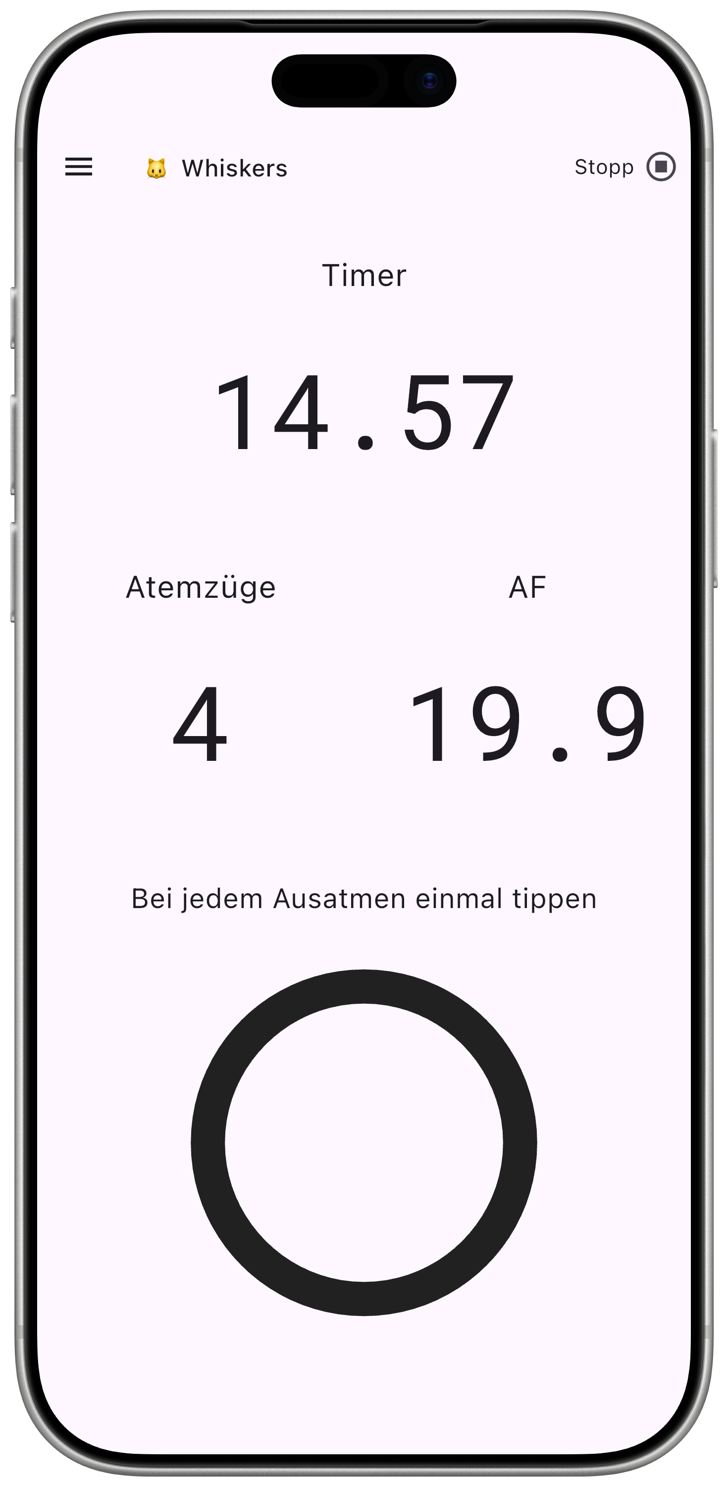 Breaths Per Minute — Atemfrequenz messen